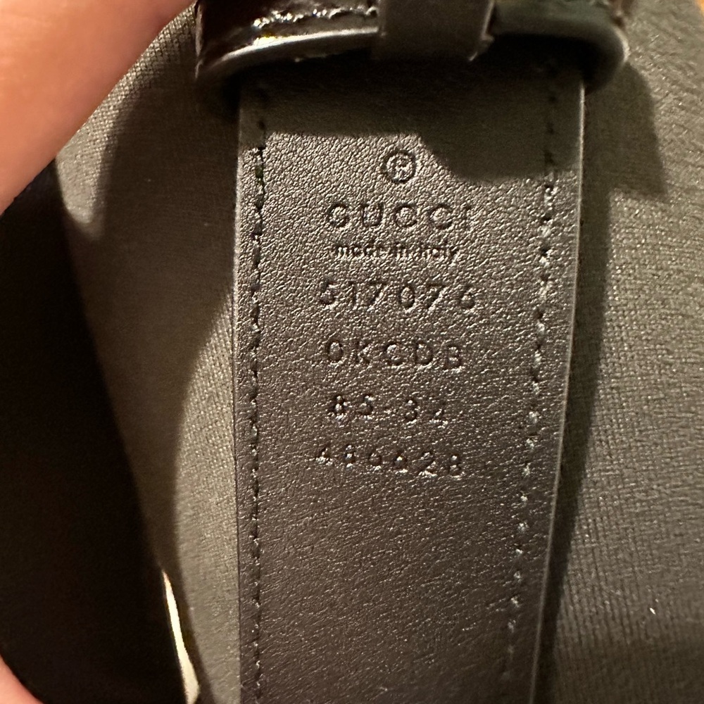 Authentic Gucci belt bag Ophidia suede in Red - Picture 7 of 8